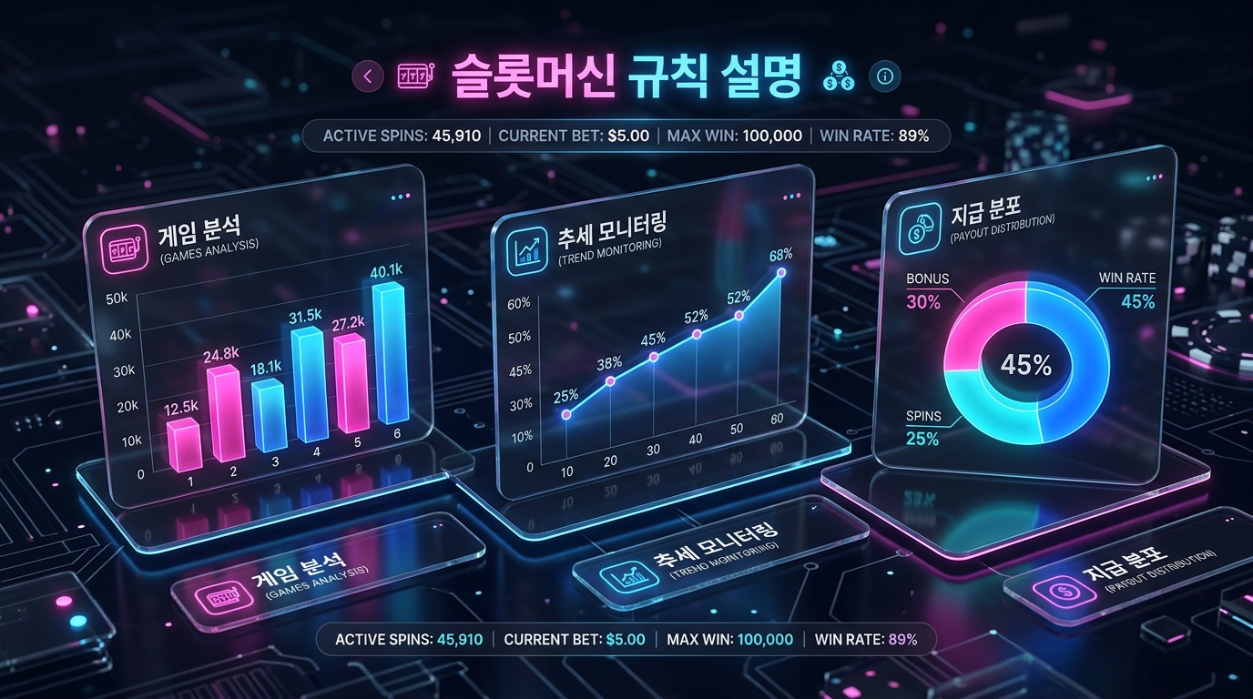 슬롯머신 규칙 설명: 온라인 카지노에서 성공하는 데 필요한 기본 지식