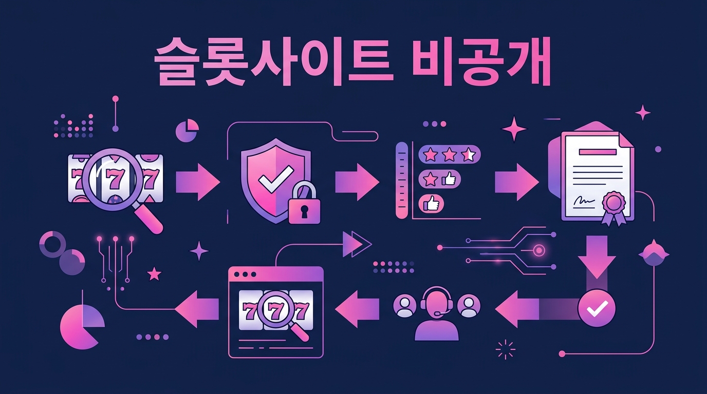 슬롯사이트 비공개: 안전하고 신뢰할 수 있는 슬롯사이트 찾는 방법